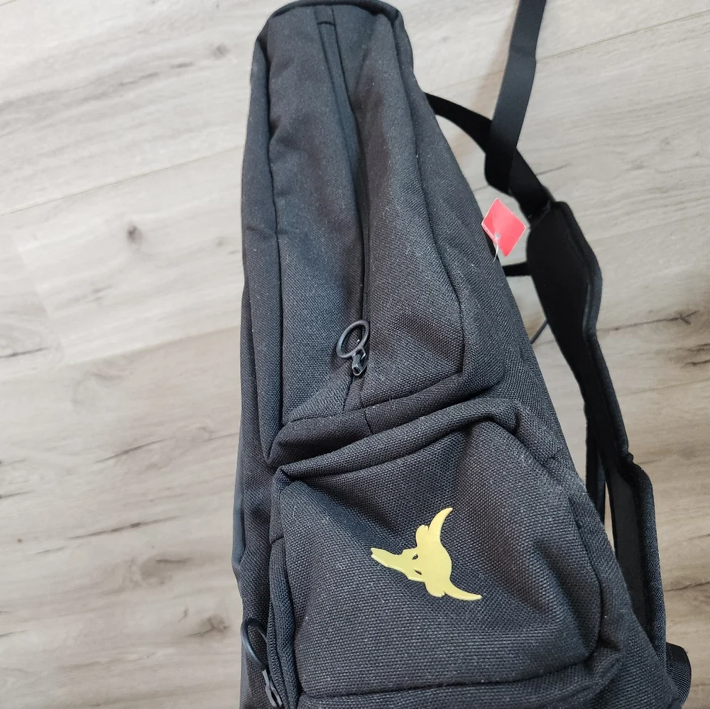 Under Armour UA Project Rock  Backpack Black Gold  1376459 002